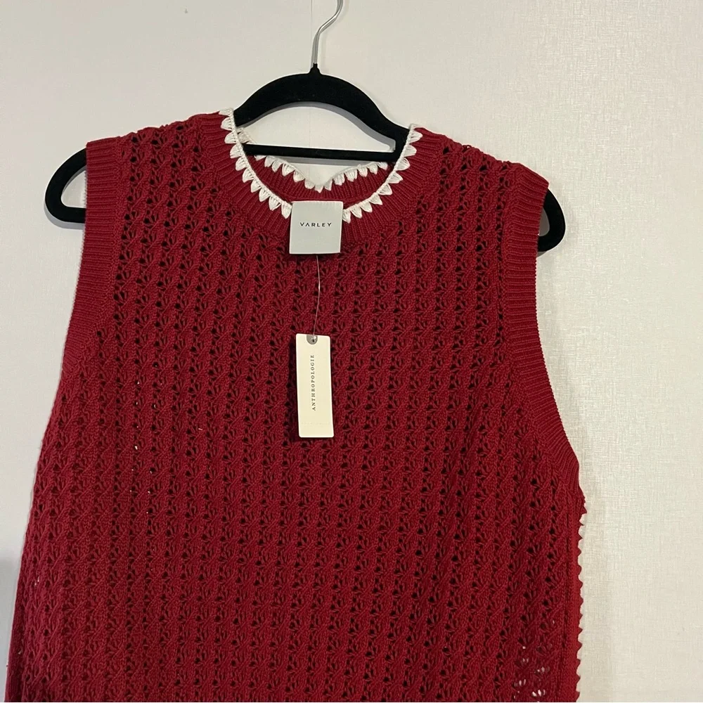 Varley Delaney Knit Vest in red - Picture 2 of 9